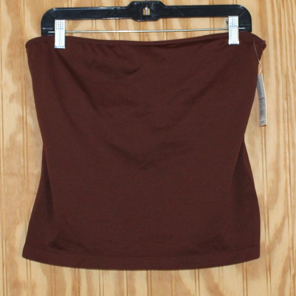 a new day Chocolate Brown Tube Top